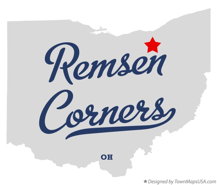 Map of Remsen Corners Ohio OH