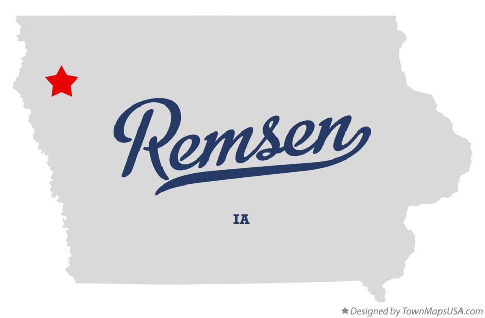 Map of Remsen Iowa IA