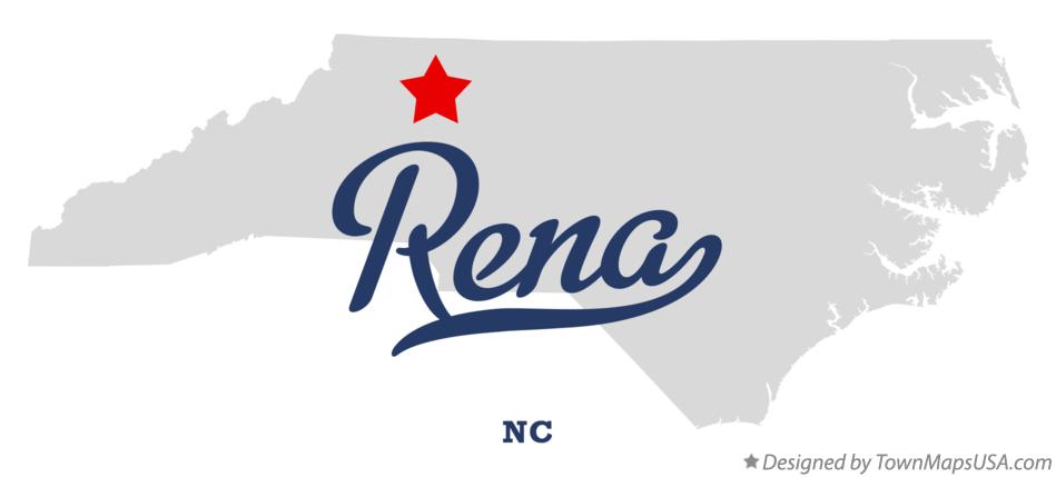 Map of Rena North Carolina NC