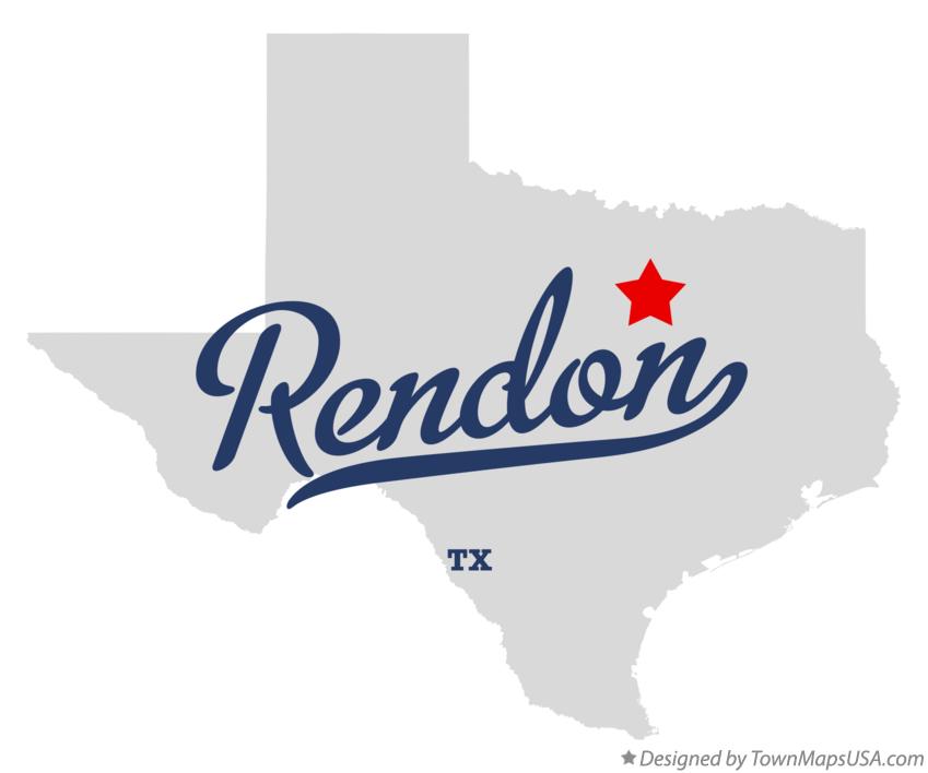 Map of Rendon Texas TX