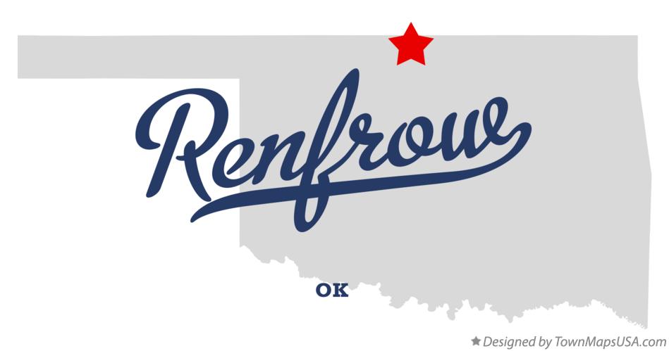 Map of Renfrow Oklahoma OK