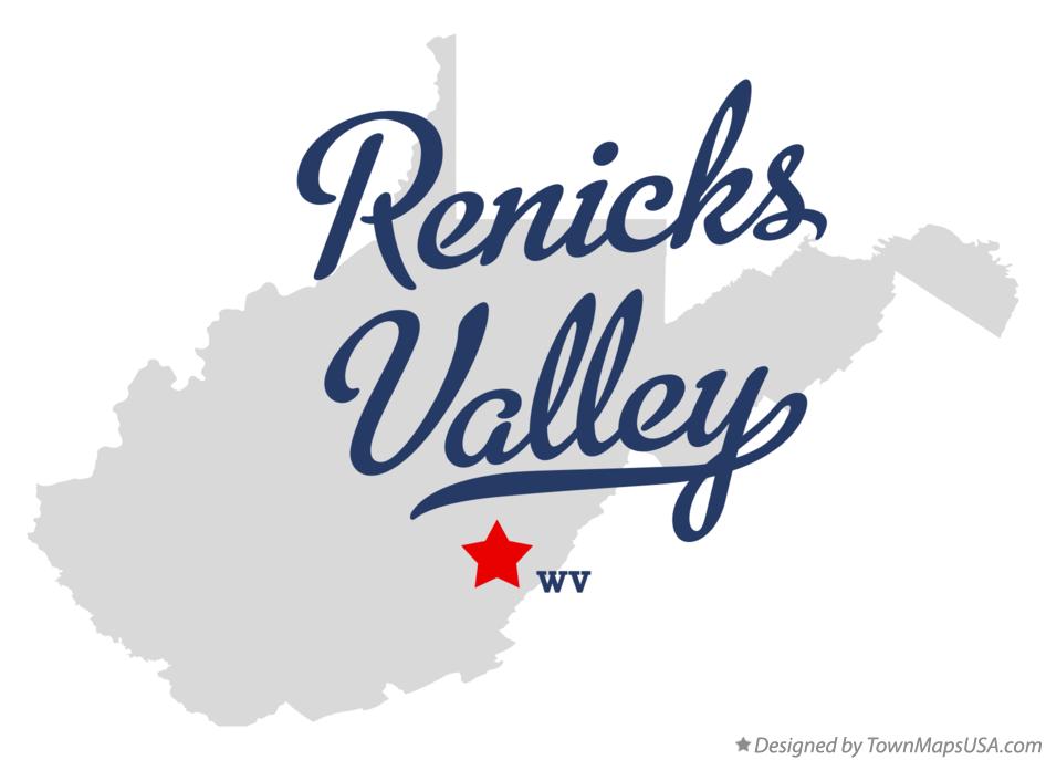 Map of Renicks Valley West Virginia WV