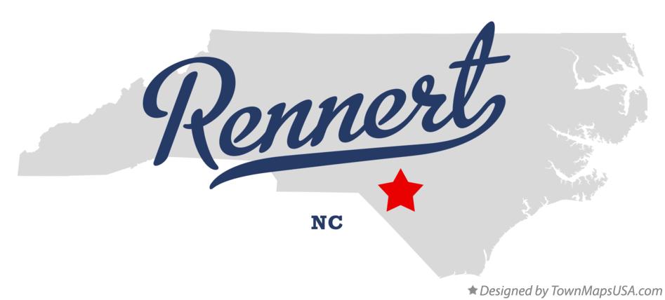 Map of Rennert North Carolina NC