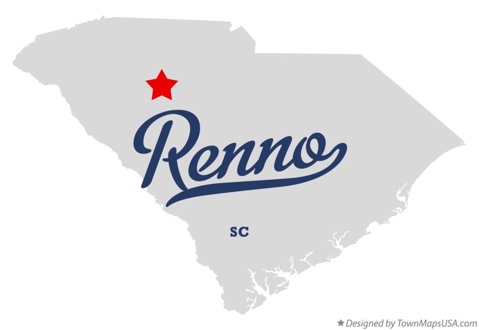 Map of Renno South Carolina SC