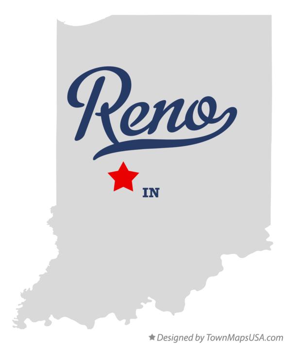 Map of Reno Indiana IN