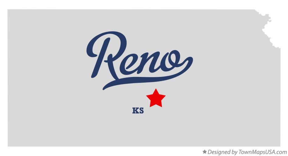 Map of Reno Kansas KS