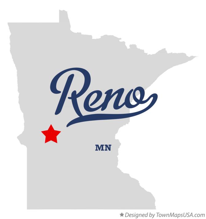Map of Reno Minnesota MN