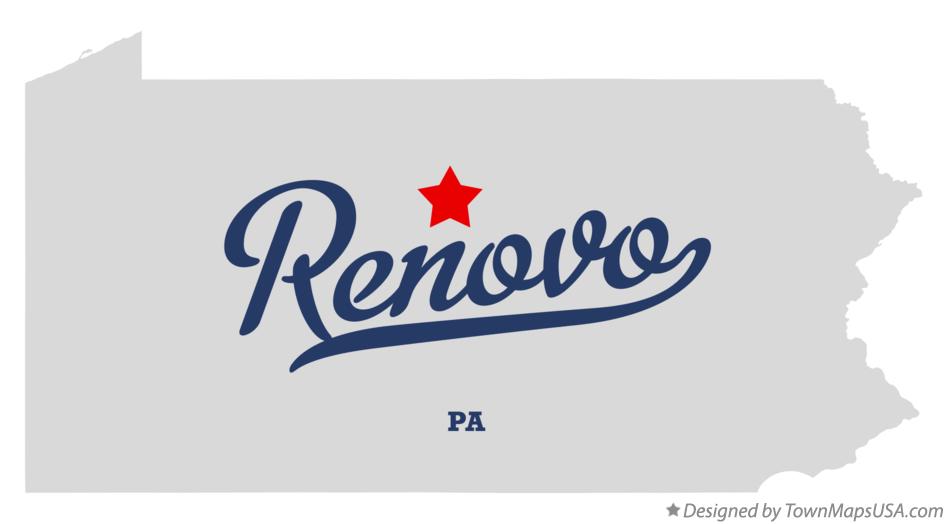 Map of Renovo Pennsylvania PA