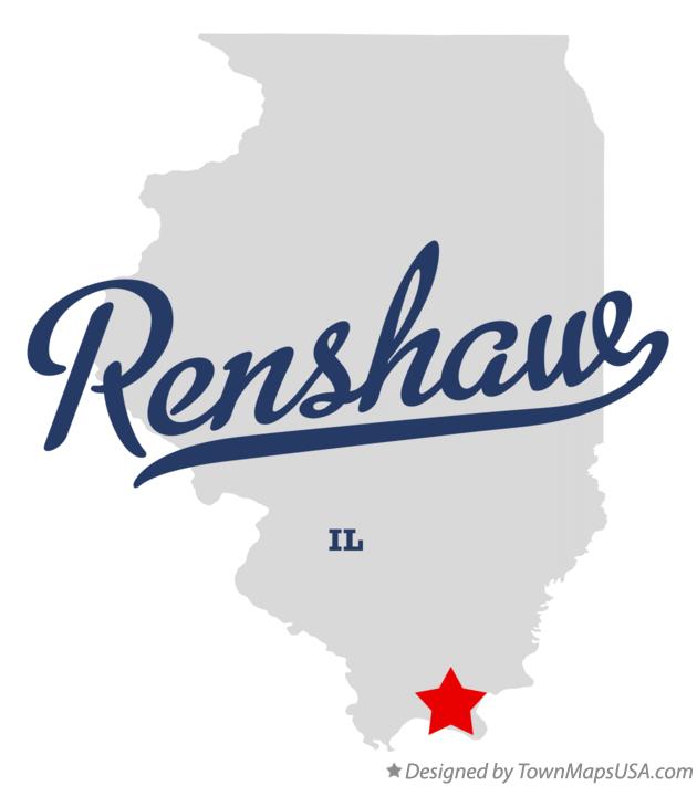 Map of Renshaw Illinois IL