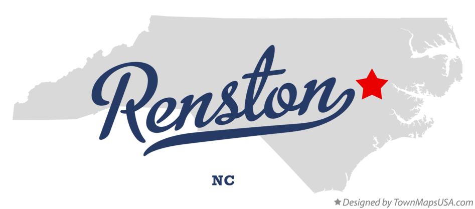 Map of Renston North Carolina NC