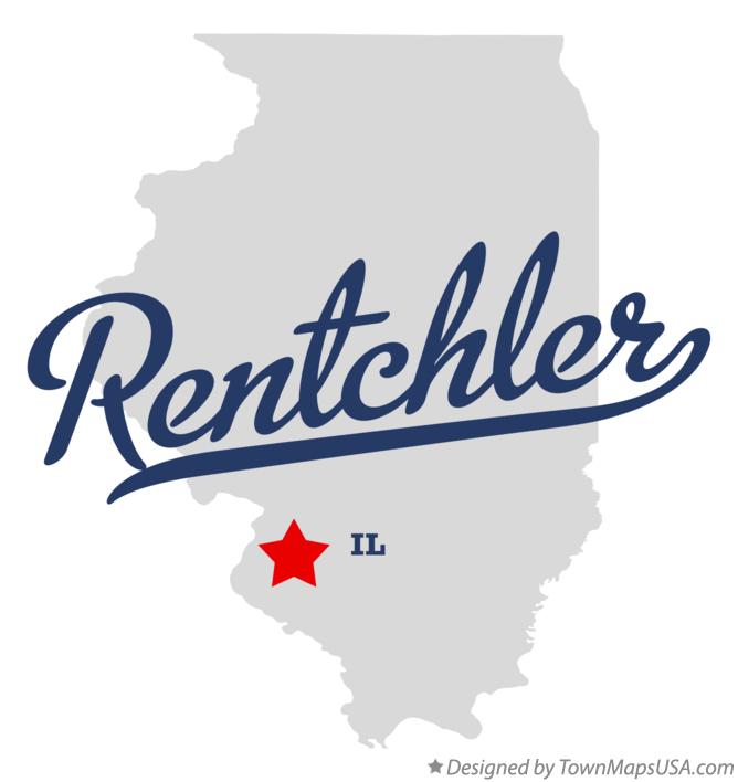 Map of Rentchler Illinois IL