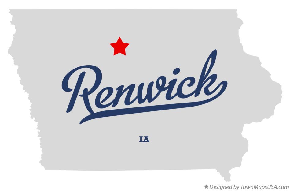 Map of Renwick Iowa IA