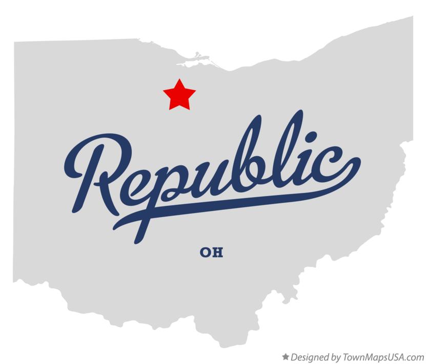 Map of Republic Ohio OH