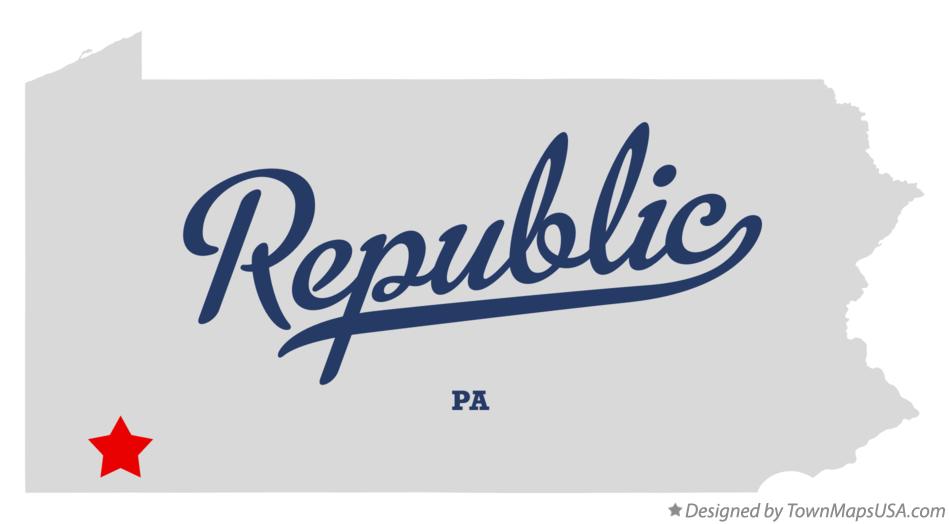 Map of Republic Pennsylvania PA