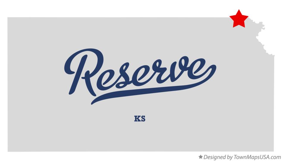 Map of Reserve Kansas KS
