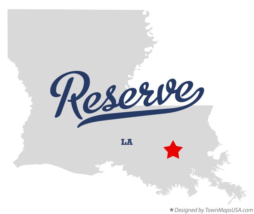 Map of Reserve Louisiana LA