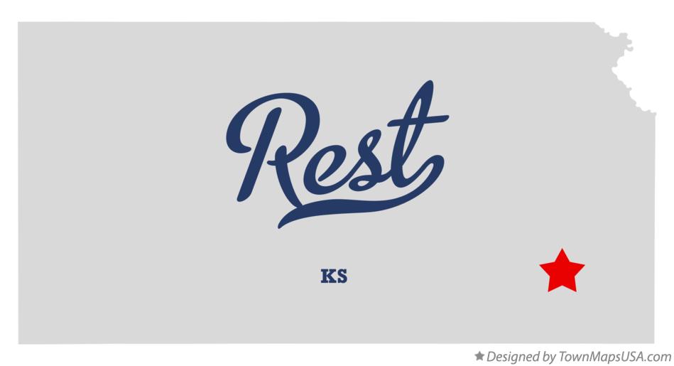 Map of Rest Kansas KS