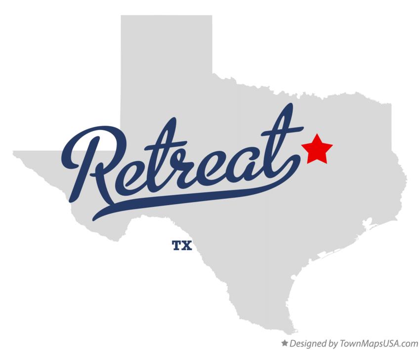Map of Retreat Texas TX