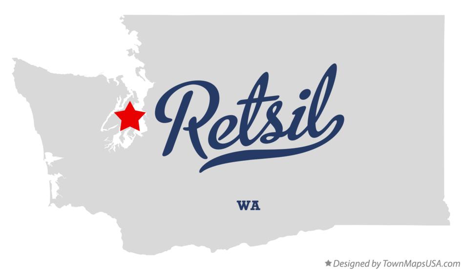 Map of Retsil Washington WA