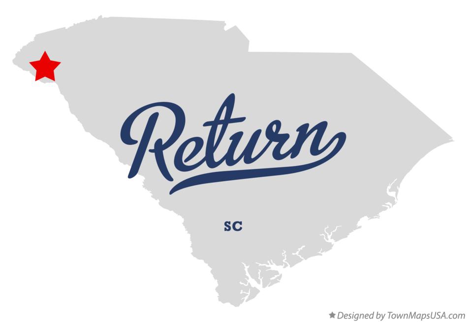 Map of Return South Carolina SC
