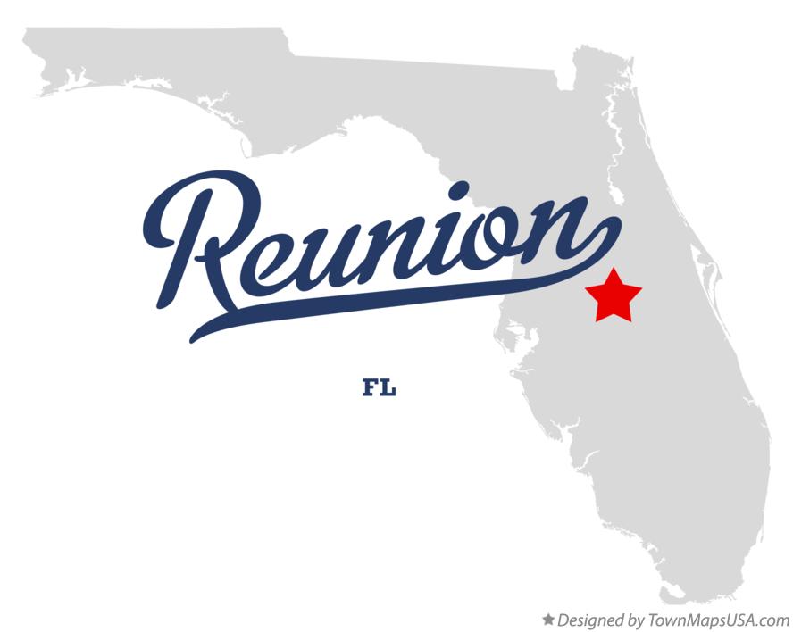 Map of Reunion Florida FL