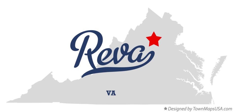 Map of Reva Virginia VA