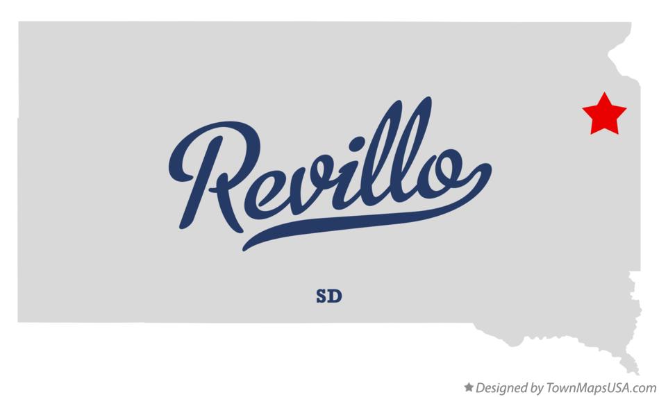 Map of Revillo South Dakota SD