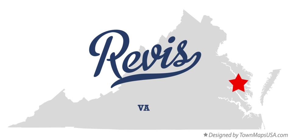 Map of Revis Virginia VA
