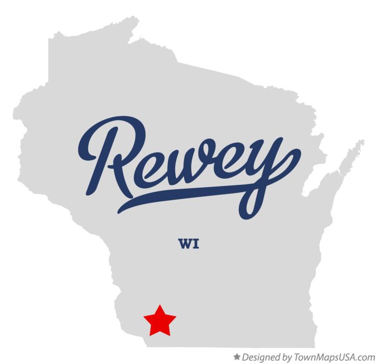 Map of Rewey Wisconsin WI