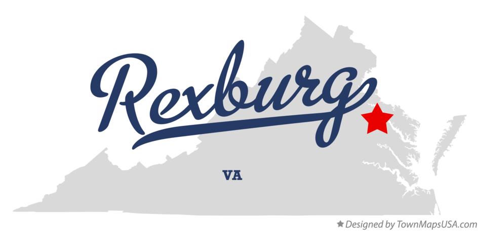 Map of Rexburg Virginia VA