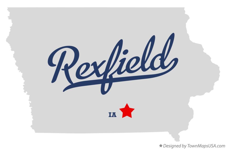 Map of Rexfield Iowa IA