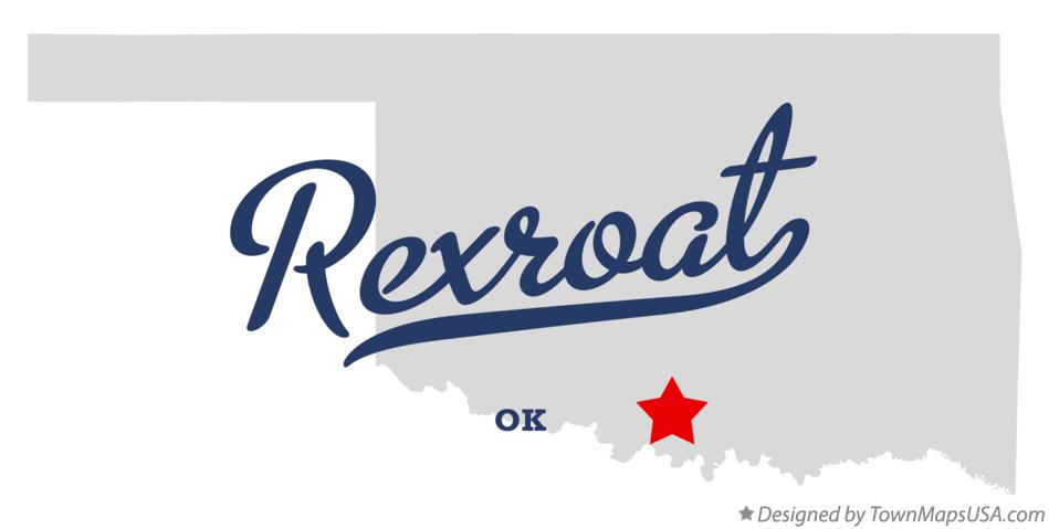 Map of Rexroat Oklahoma OK