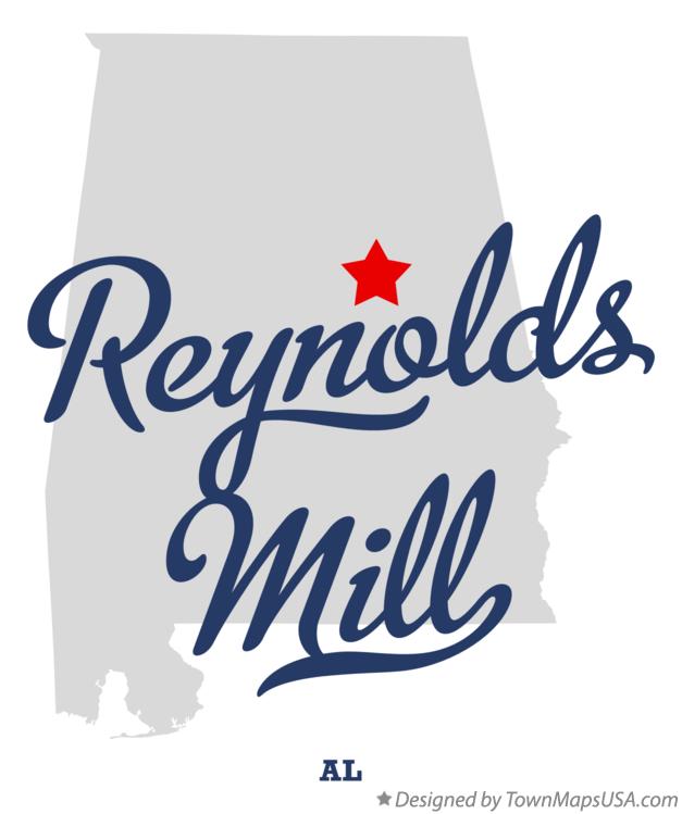 Map of Reynolds Mill Alabama AL