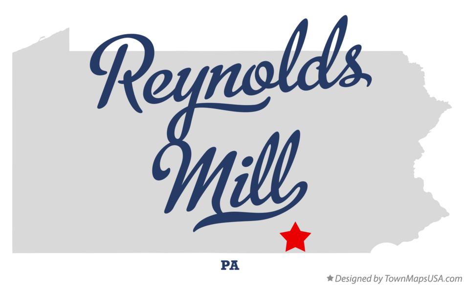 Map of Reynolds Mill Pennsylvania PA