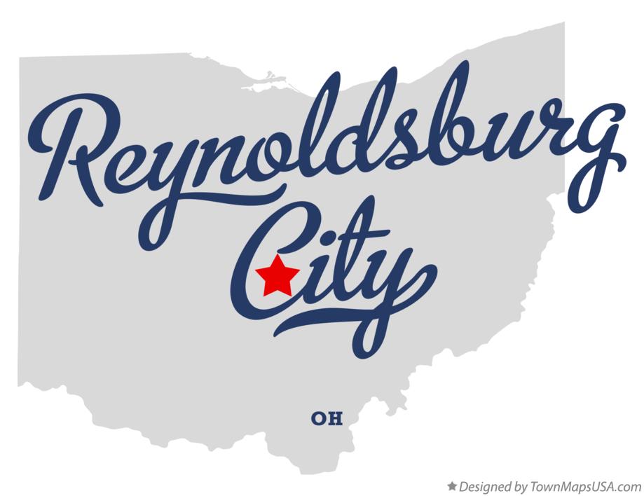 Map of Reynoldsburg City Ohio OH
