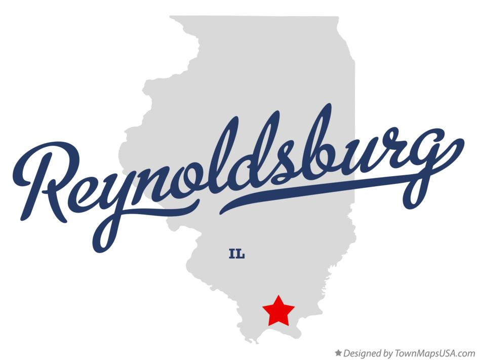 Map of Reynoldsburg Illinois IL