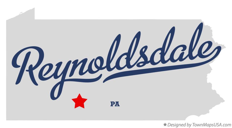 Map of Reynoldsdale Pennsylvania PA