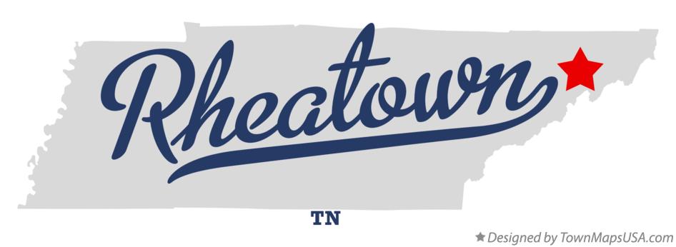 Map of Rheatown Tennessee TN