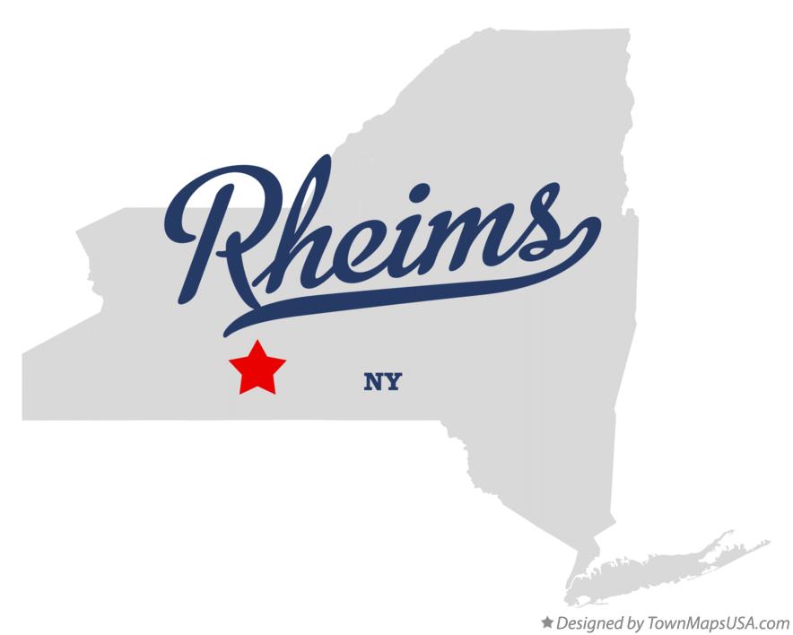 Map of Rheims New York NY