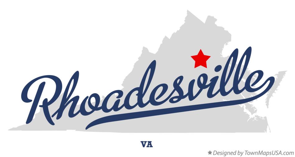 Map of Rhoadesville Virginia VA