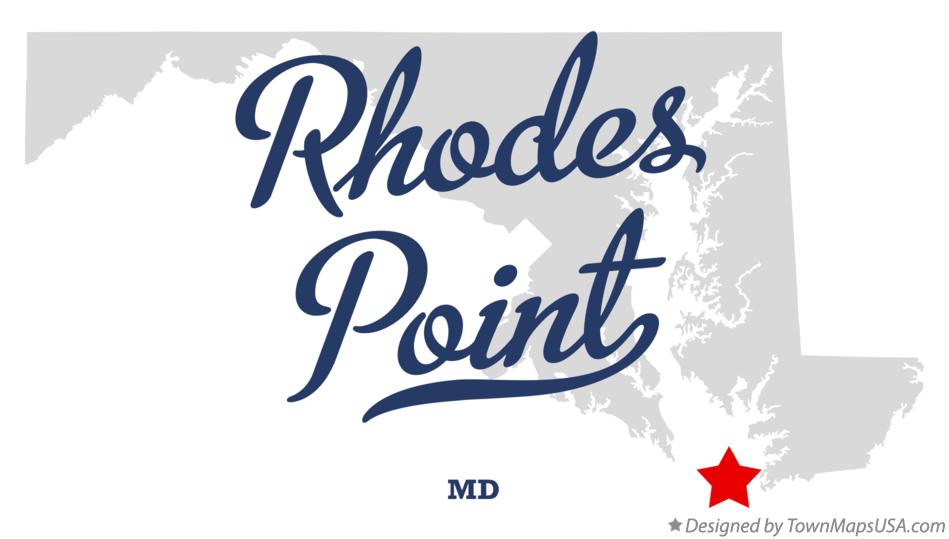 Map of Rhodes Point Maryland MD