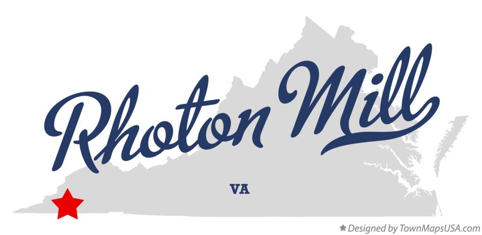 Map of Rhoton Mill Virginia VA