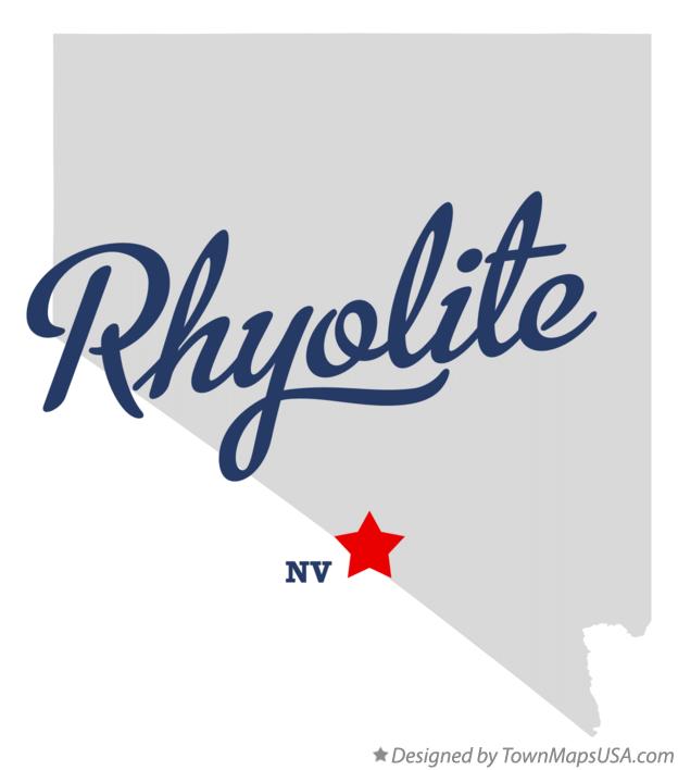 Map of Rhyolite Nevada NV