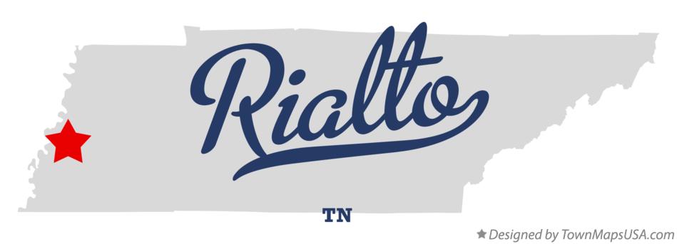 Map of Rialto Tennessee TN