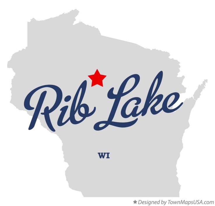 Map of Rib Lake Wisconsin WI