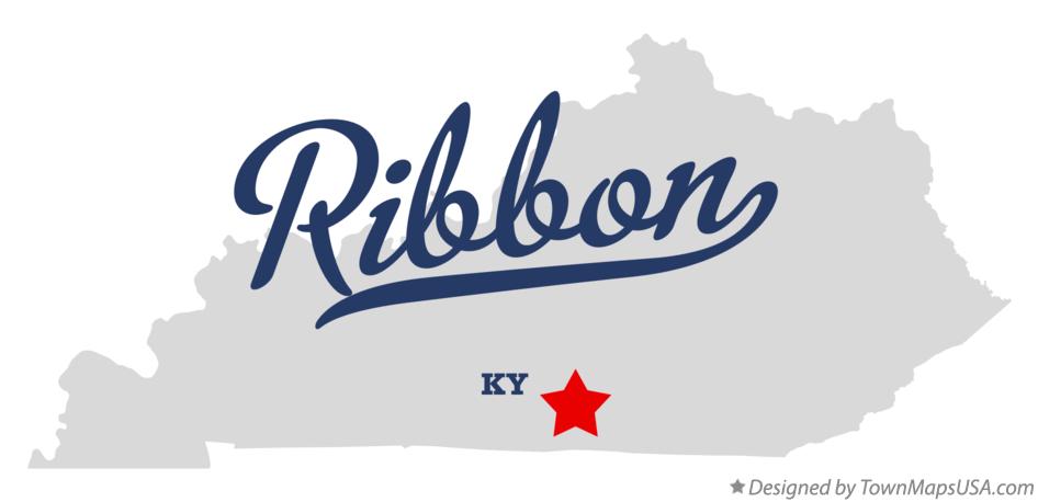 Map of Ribbon Kentucky KY