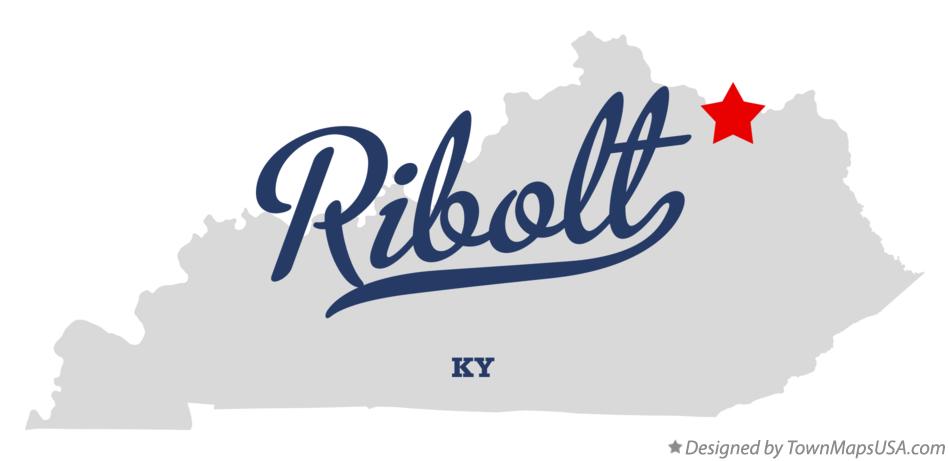 Map of Ribolt Kentucky KY