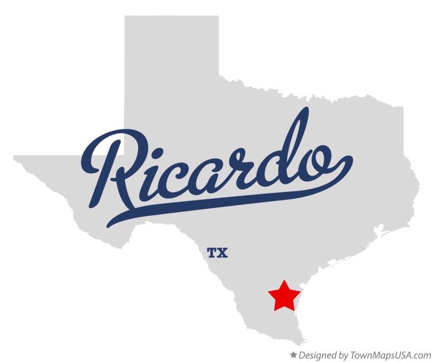 Map of Ricardo Texas TX