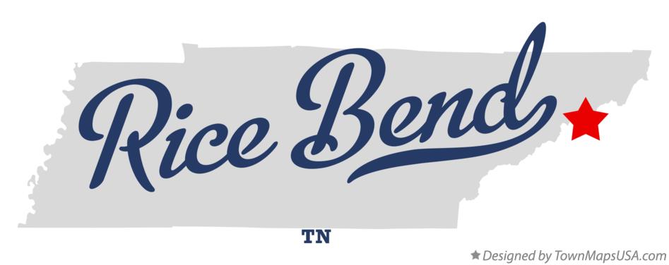 Map of Rice Bend Tennessee TN