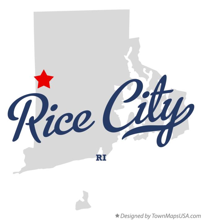 Map of Rice City Rhode Island RI